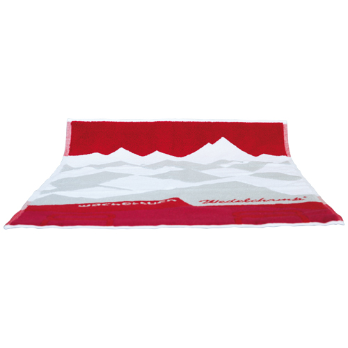 Wacheltuch rot/weiß/grau vom Deutschen Saunabund
