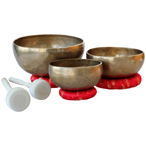 3er Klangschalen-Set "Massage"