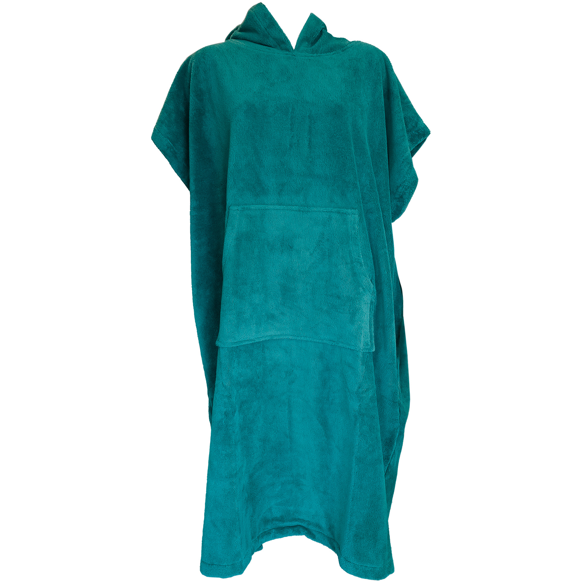Poncho "Samt", petrol, L/XL