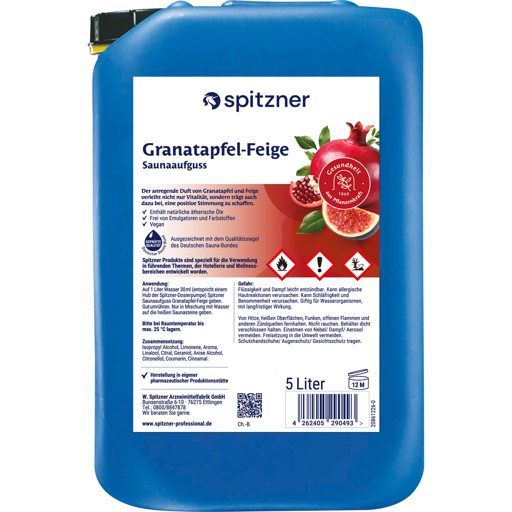 Spitzner Sauna-Aufguss Granatapfel-Feige 5 l