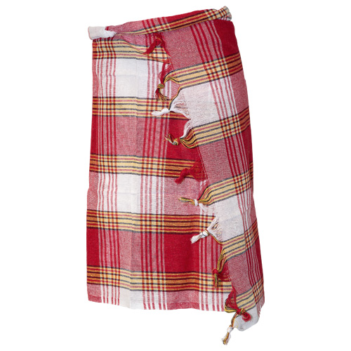 Hamam-Tuch, rot-weiß kariert