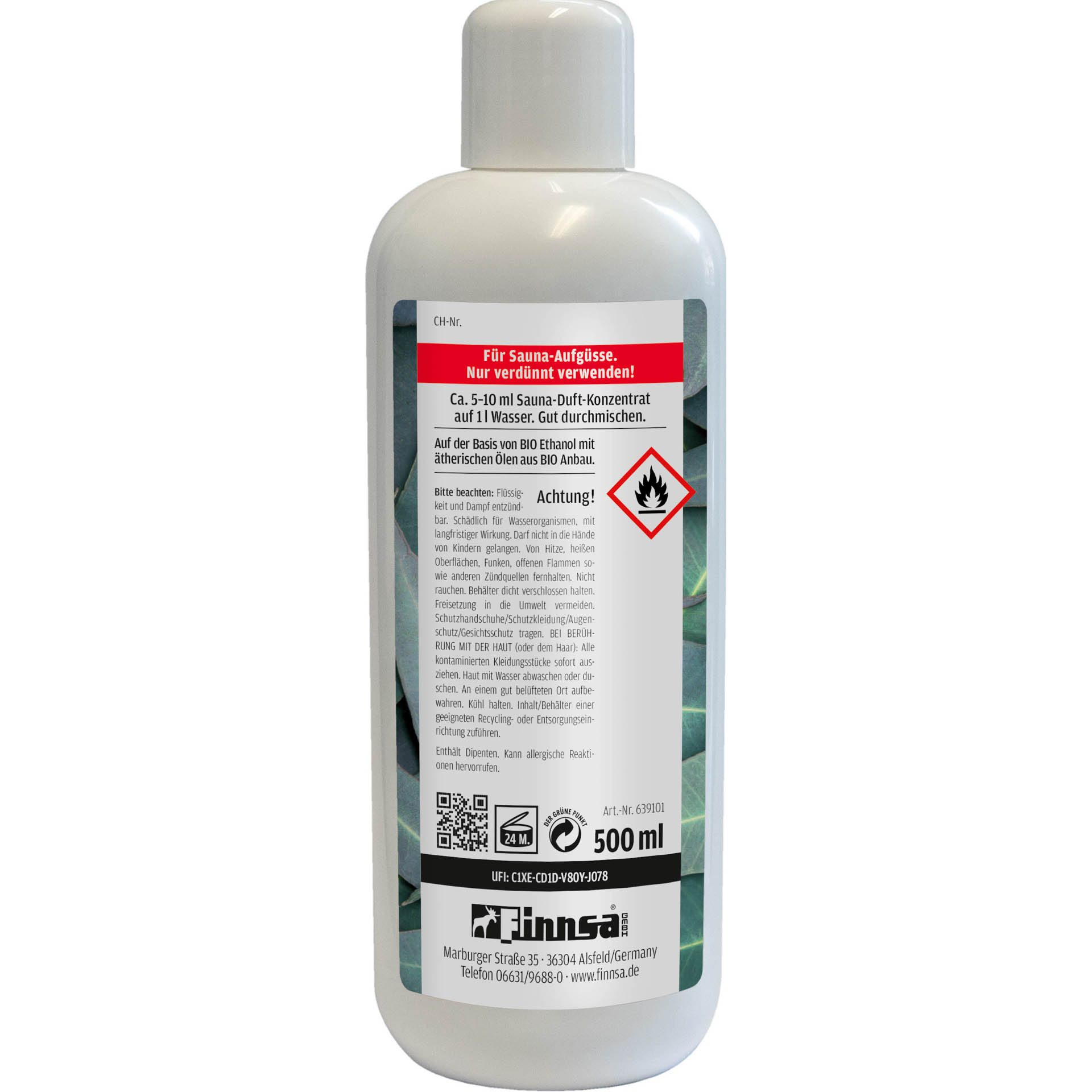 Organic Sauna Essence Eucalyptus 0.5 l