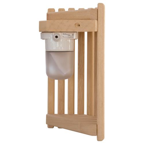 Wand- und Eckleuchte "Malmö", Abachi, komplett