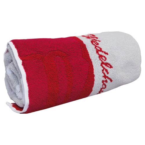 Wacheltuch rot/weiß/grau vom Deutschen Saunabund