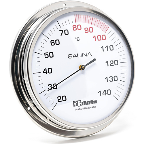 Sauna-Thermometer mit Flansch Ø 13 cm
