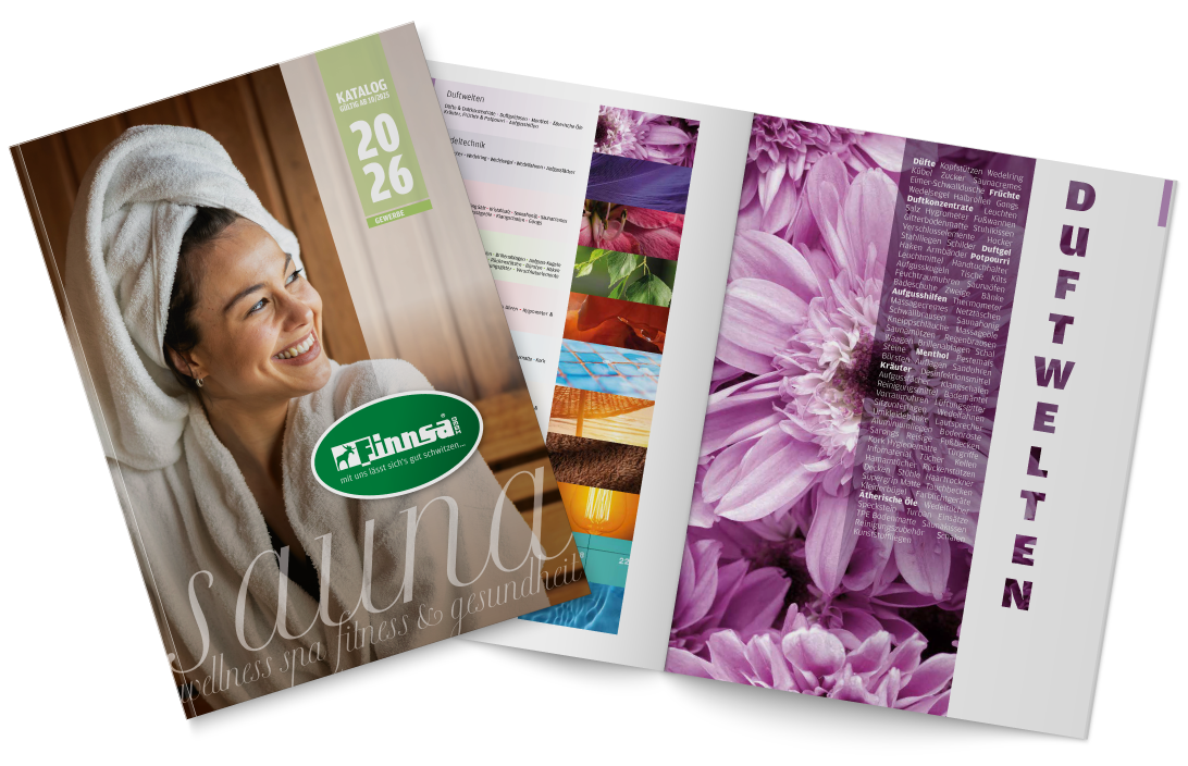 geschlossener und geöffneter Finnsa Katalog