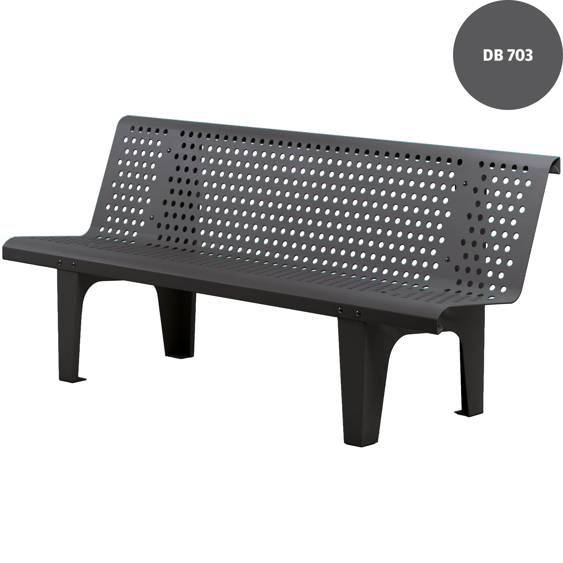 Aluminium-Lochbank LoBa, 180 cm Lochung rund