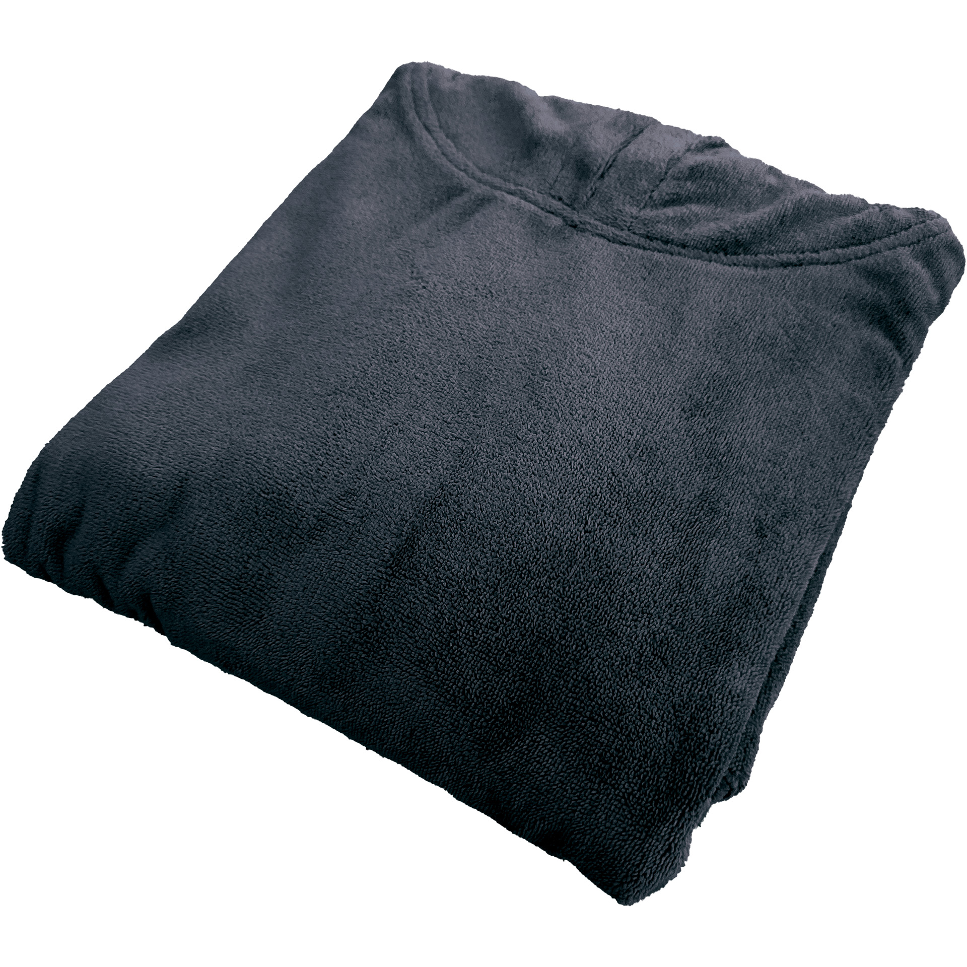 Poncho "Samt", schwarz, L/XL