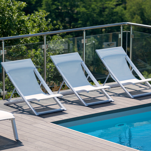 Deckchair Sunset, bronze/braun-meliert