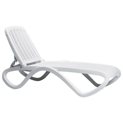 Vollkunststoffliege "Tropico", weiß