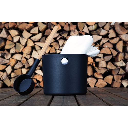 Kolo Design-Kübel-Set, schwarz