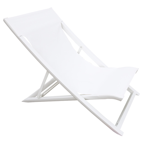 Deckchair Sunset, weiß/weiß