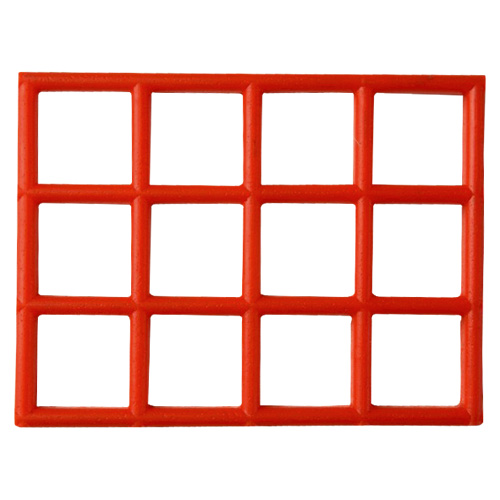 Gitter-Bodenmatte, 80 cm, rot