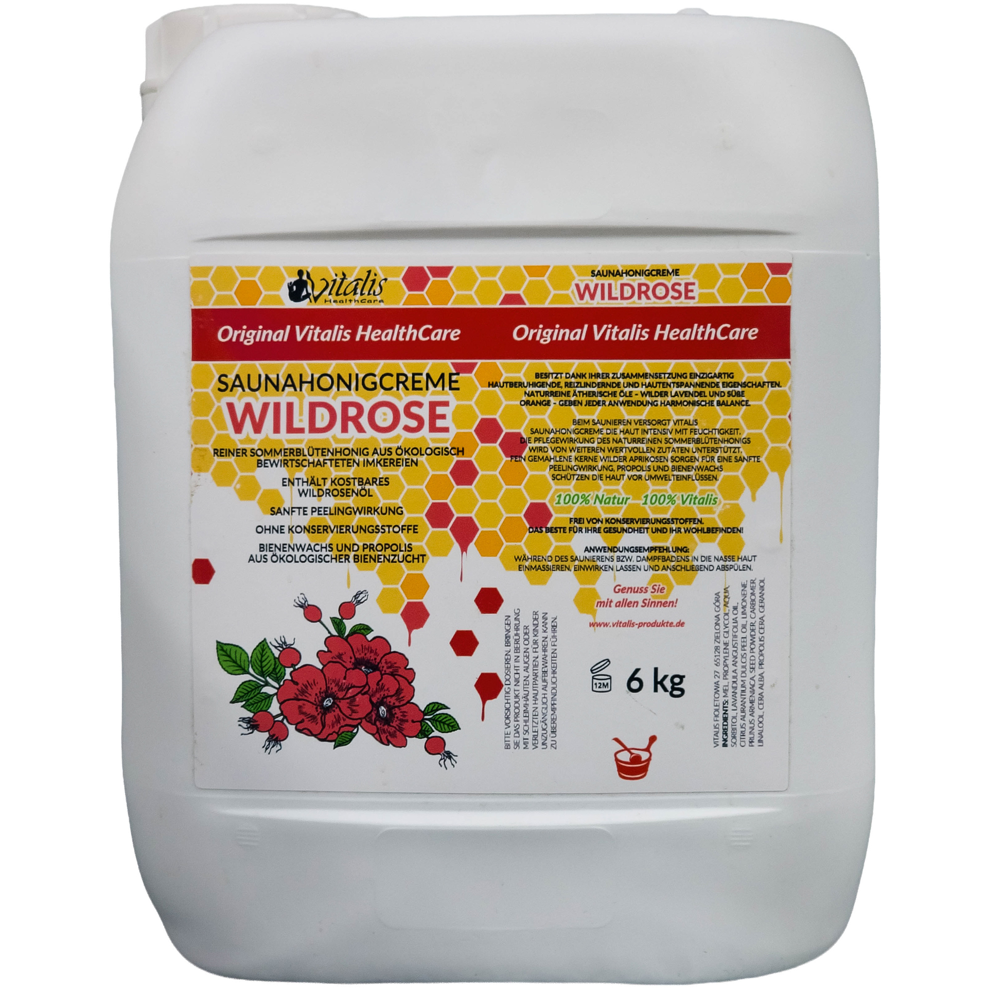 Saunahonigcreme "Wildrose" 6 kg/4,8 l