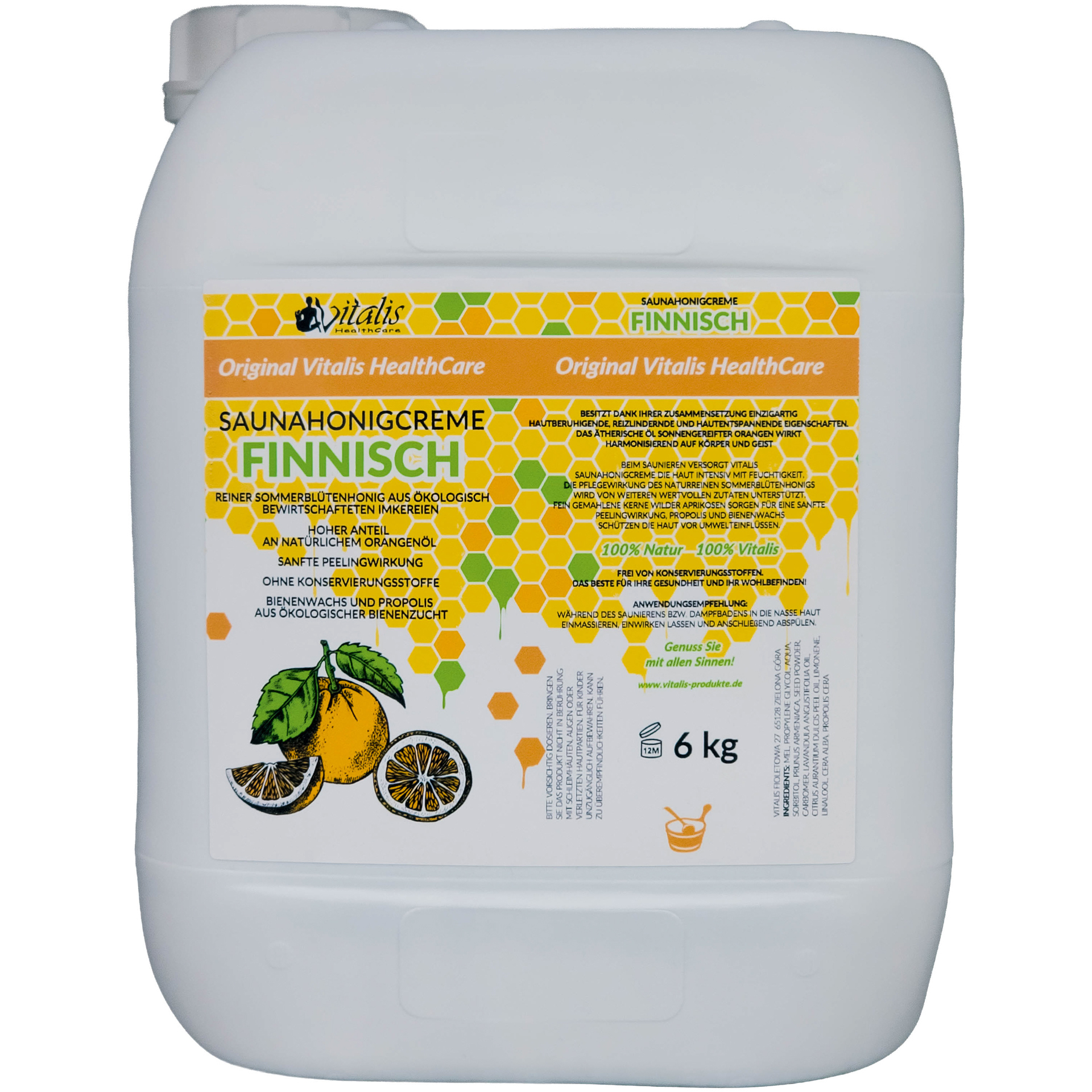 Saunahonigcreme "Finnisch" 6 kg/4,8 l